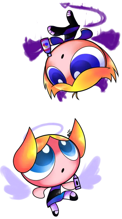 Cute Cartoon Characters in Playful Poses