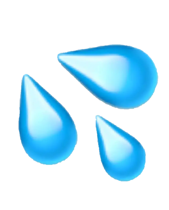 Blue Water Droplets Emoji