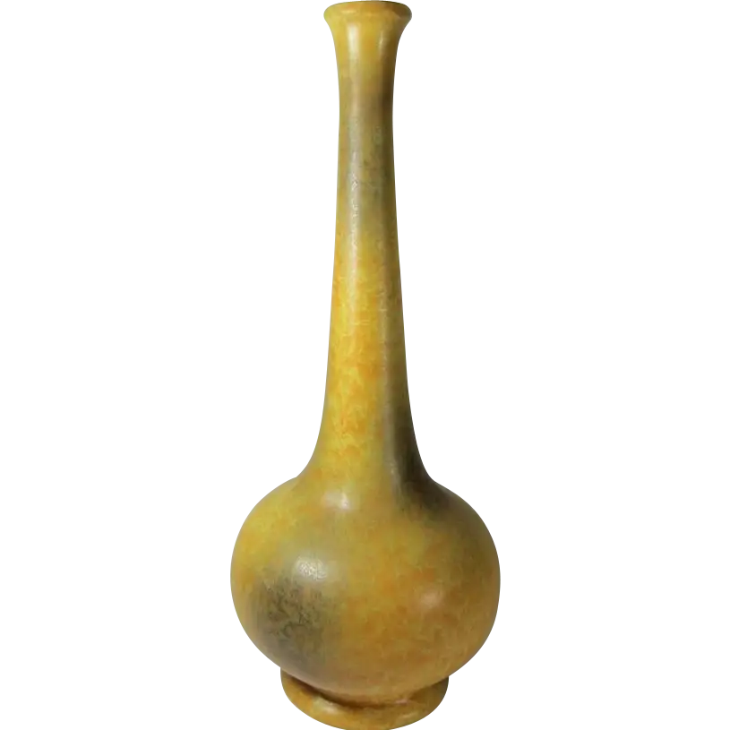 Yellow Ceramic Decorative Vase