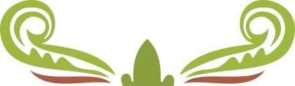 Green Decorative Swirl Design