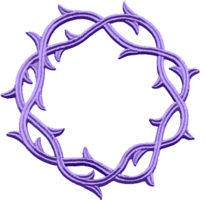 Purple Thorn Wreath Symbol