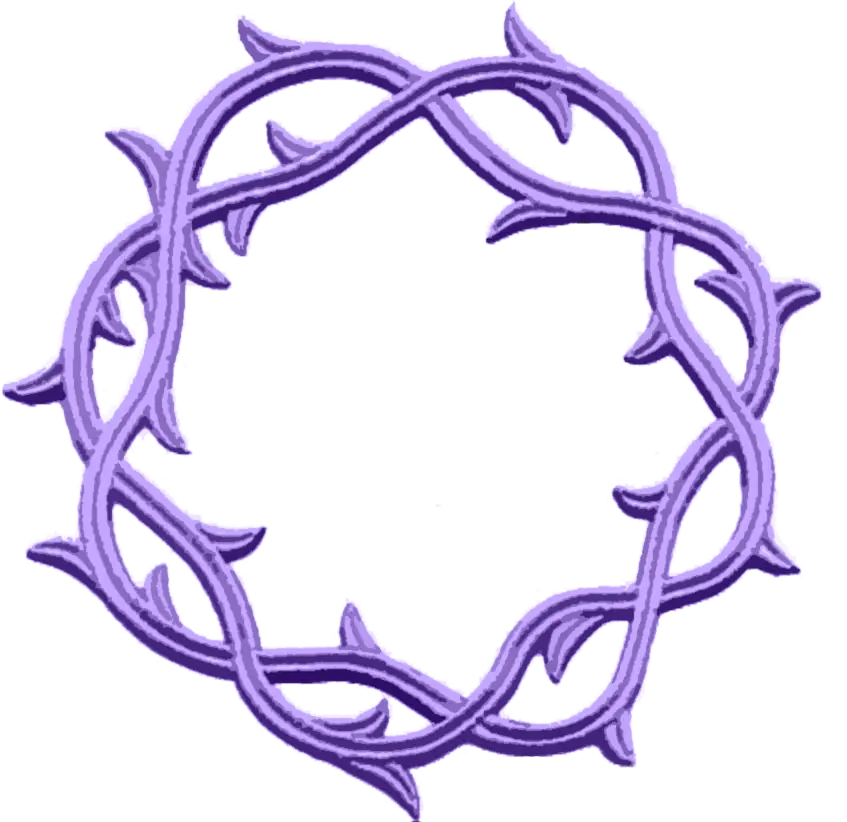 Purple Thorn Wreath Symbol