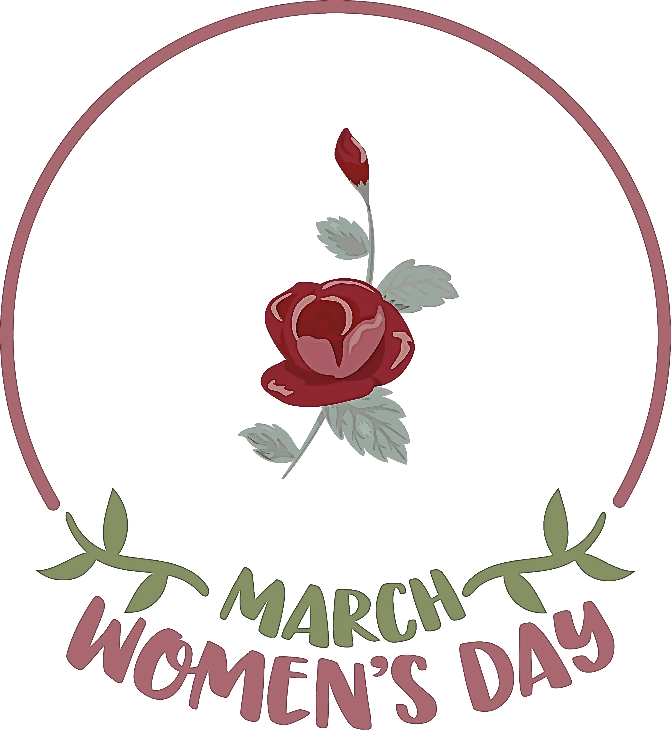 Women's Day Rose Design