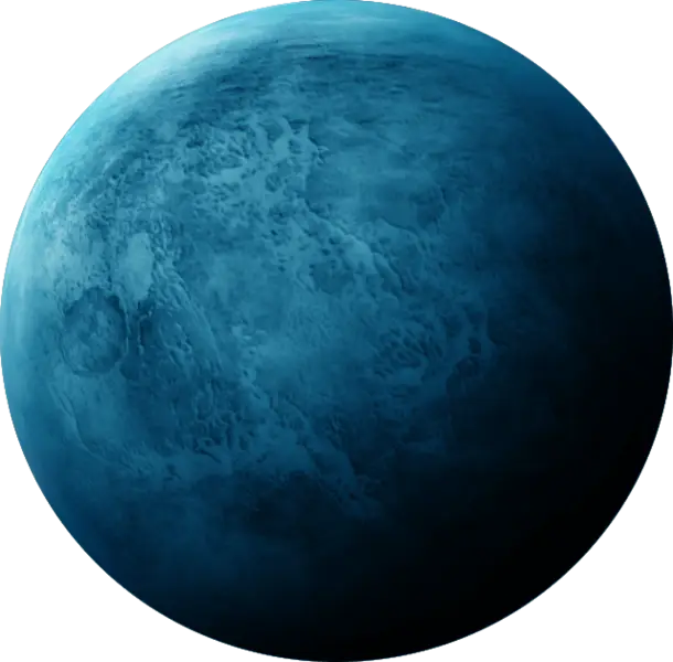 Blue Cosmic Planet Illustration