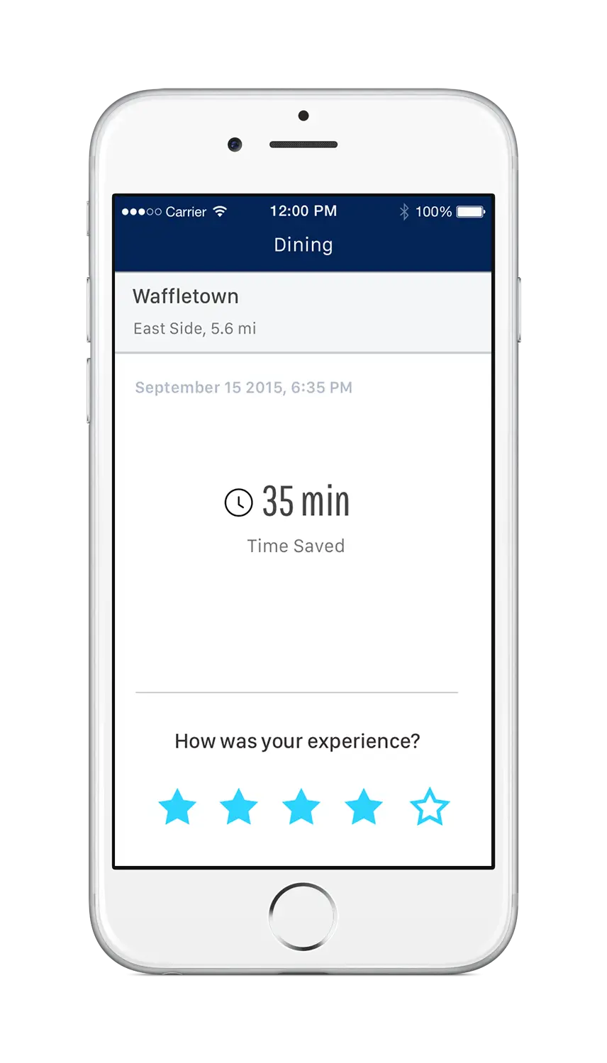 Dining Experience Rating App