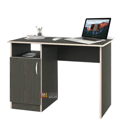 Office Desk Setup with Laptop and Accessories