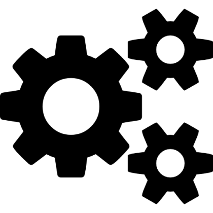 Gear Symbol for Engineering and Design