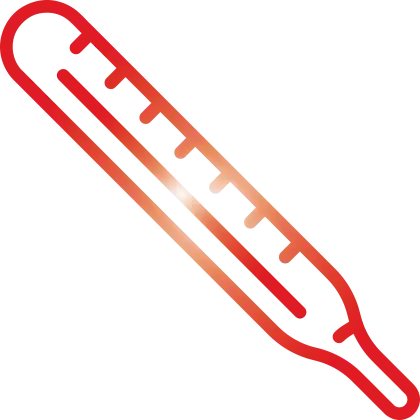 Red Thermometer Icon