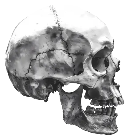 Human Skull Illustration