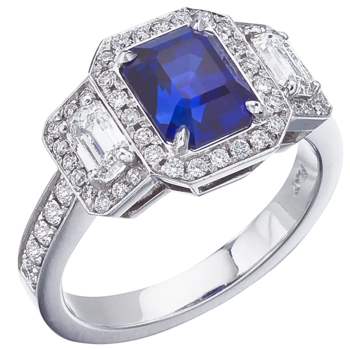 Luxury Sapphire Diamond Ring