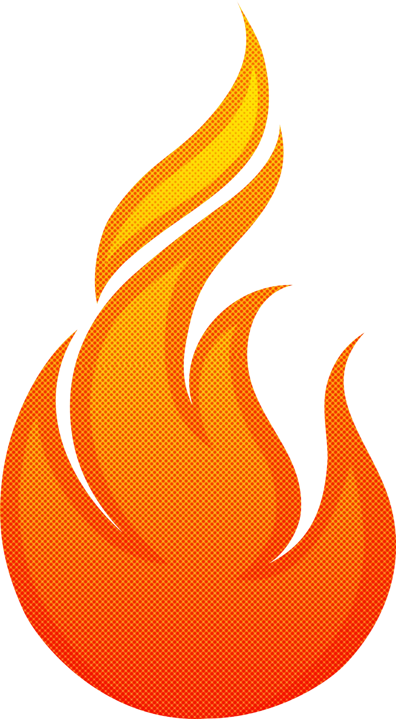 Orange Flame Icon Representation