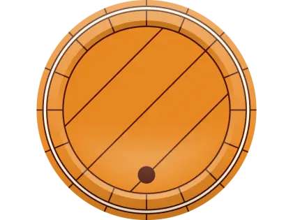 Wooden Barrel Illustration