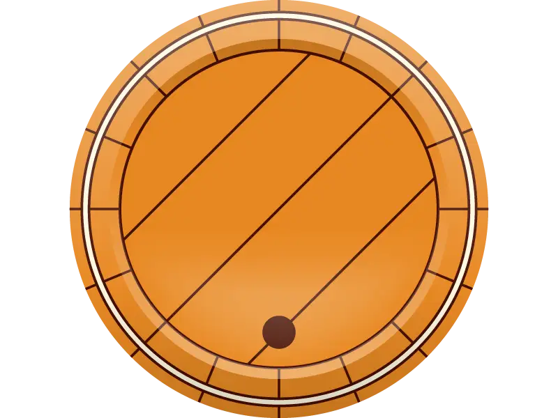 Wooden Barrel Illustration