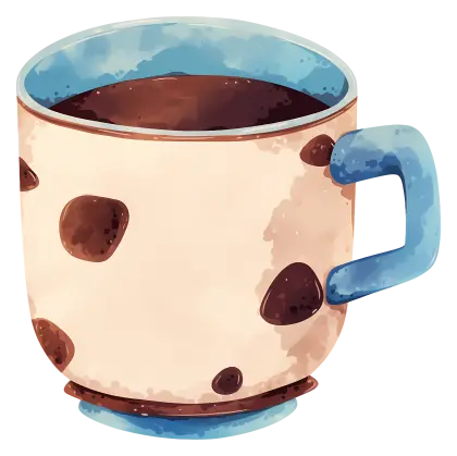 Charming Polka Dot Mug