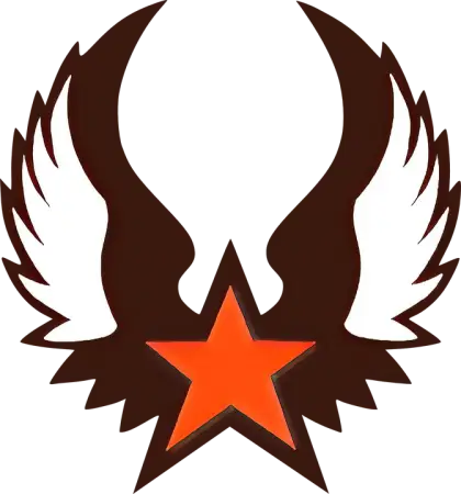 Star with Wings Logo Design