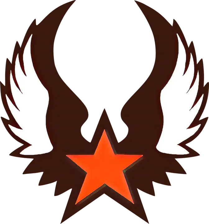 Star with Wings Logo Design