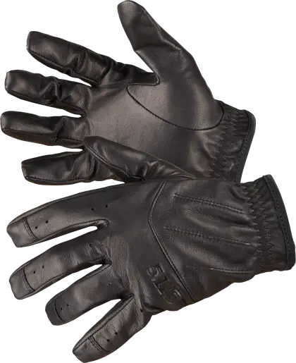 Black Leather Gloves