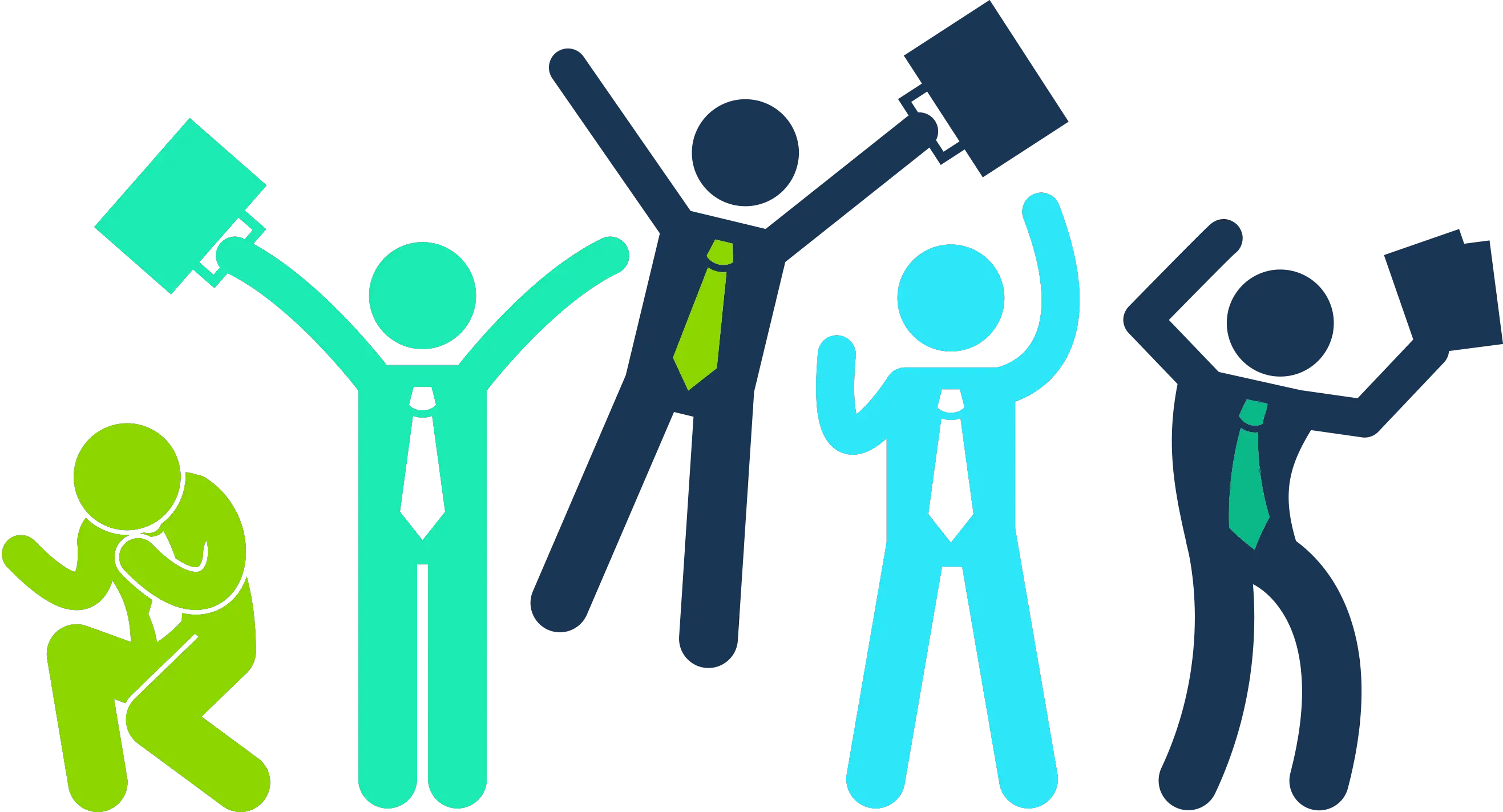 Business People Celebrating