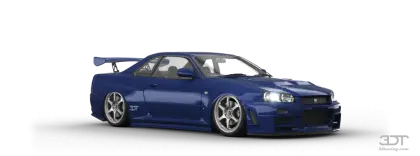 Blue Sleek Sports Car for Racing