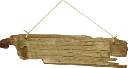 Rustic Wooden Hanging Sign