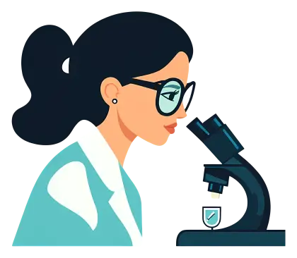 Scientist Observing Through Microscope