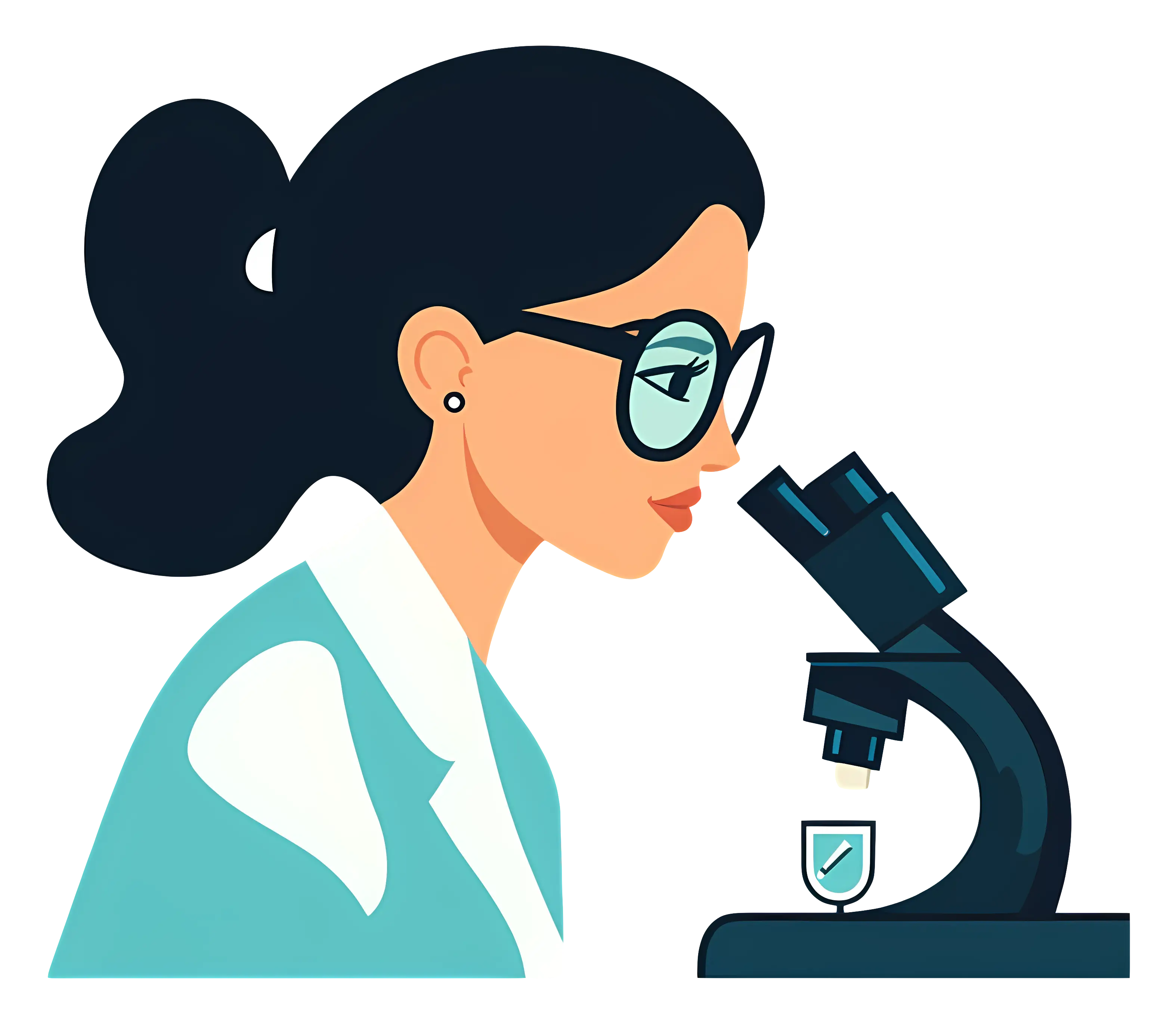 Scientist Observing Through Microscope