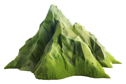 Green Mountain in Natural Landscape