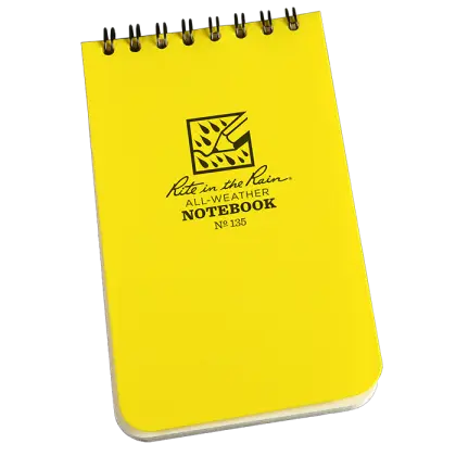 Bright Yellow Notebook for All-Weather Writing
