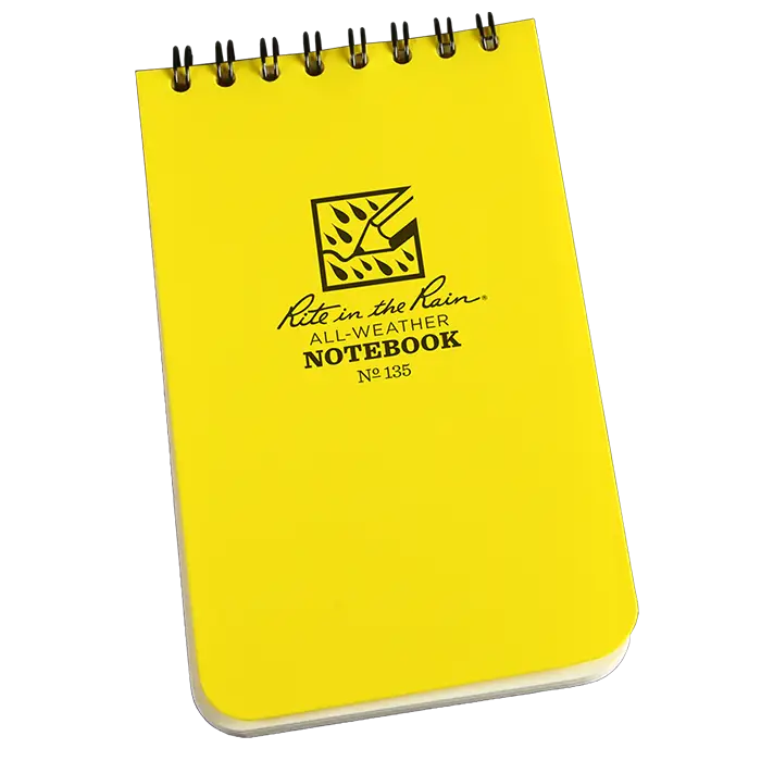 Bright Yellow Notebook for All-Weather Writing