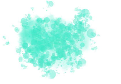 Abstract Teal Color Splash Design