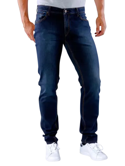 Dark Blue Denim Jeans for Casual Wear