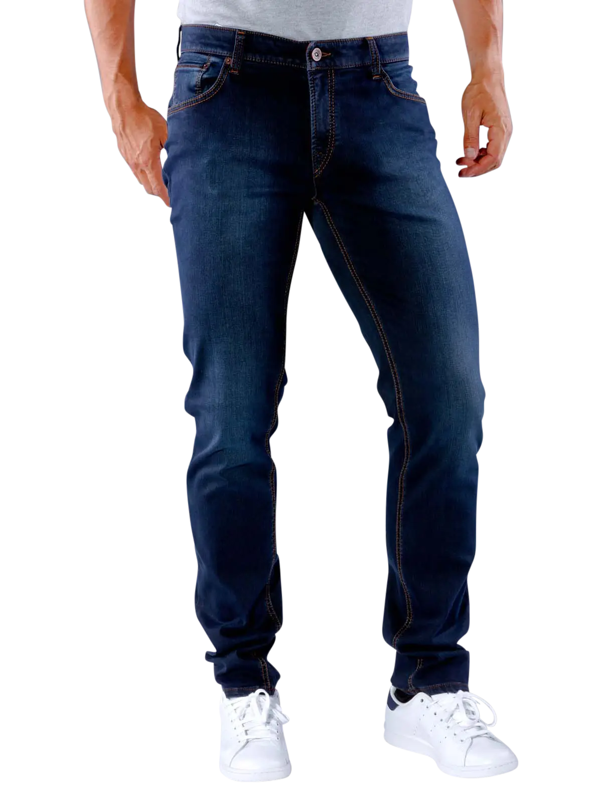 Dark Blue Denim Jeans for Casual Wear