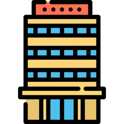Creative Illustration of a Colorful Building