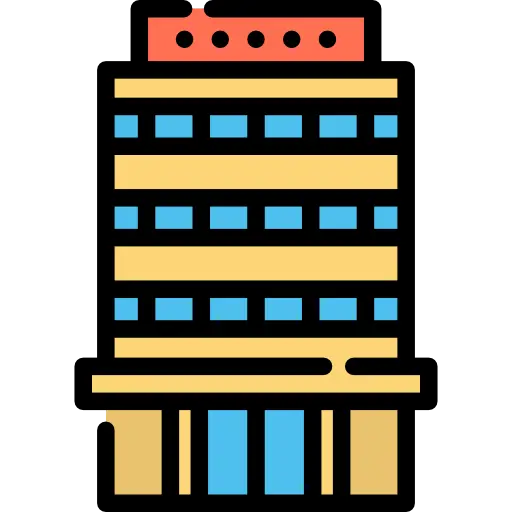 Creative Illustration of a Colorful Building