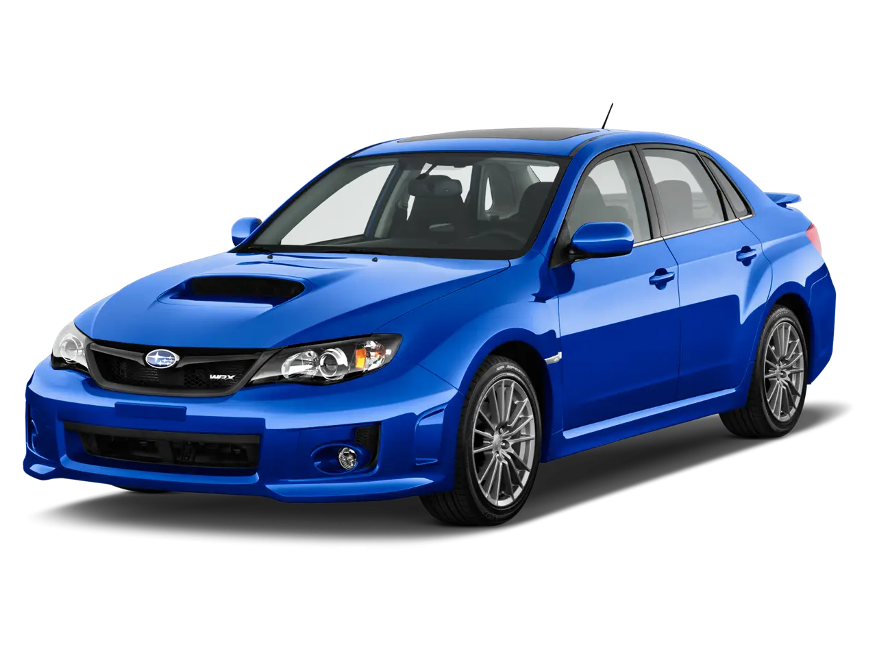 Blue Sedan Car with Sleek and Compact Design