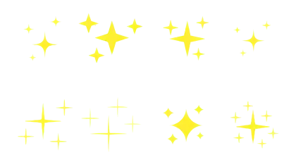 Bright Yellow Sparkles in a Shiny Pattern