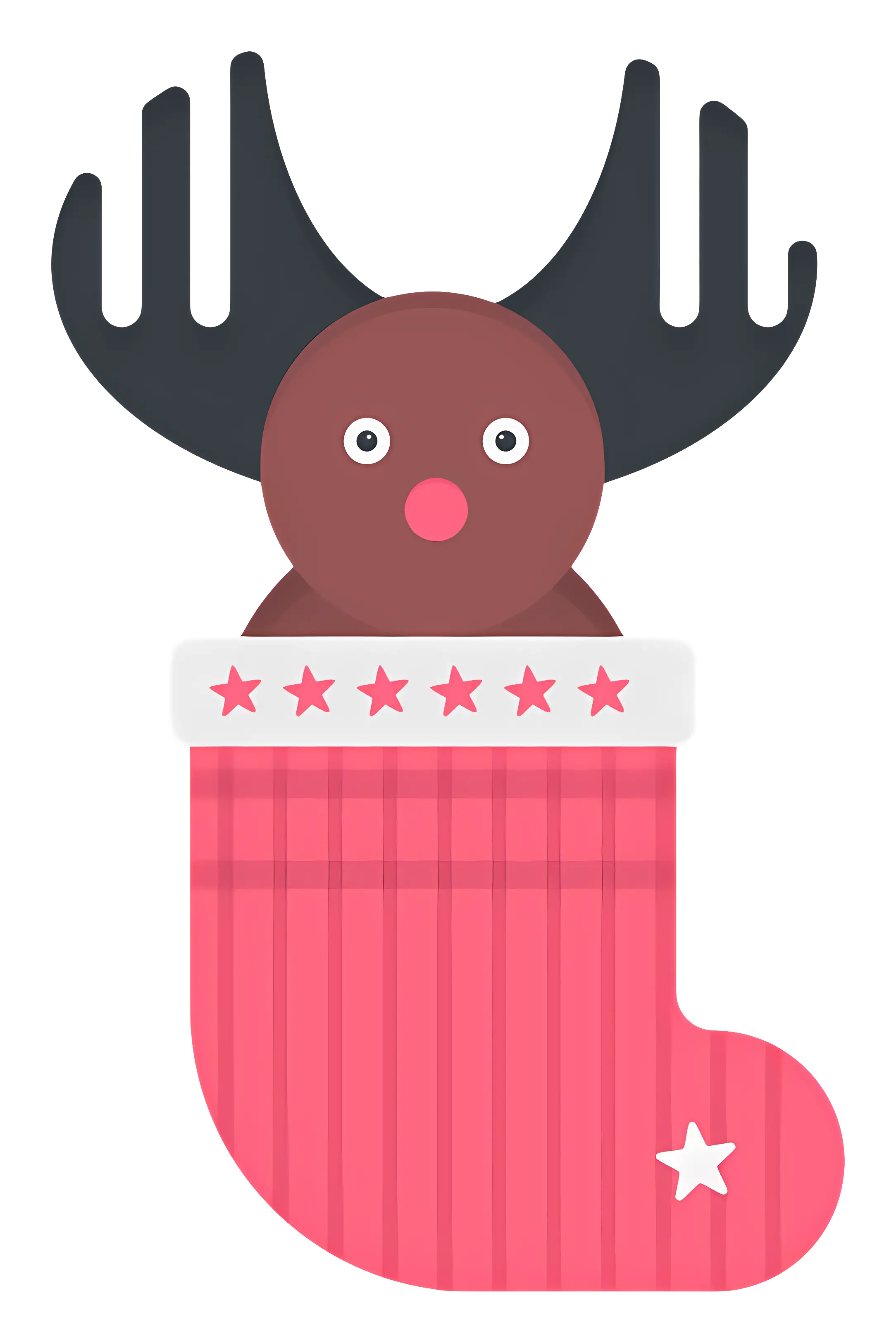 Reindeer in Christmas Stocking