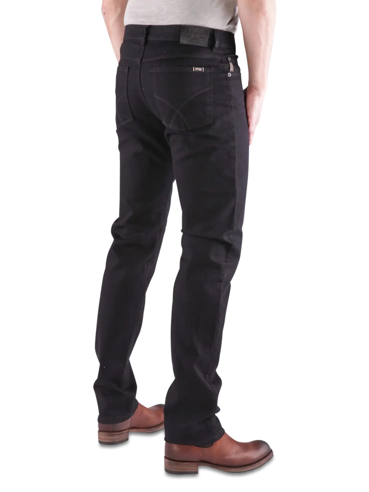 Black Pants with Leather Shoes