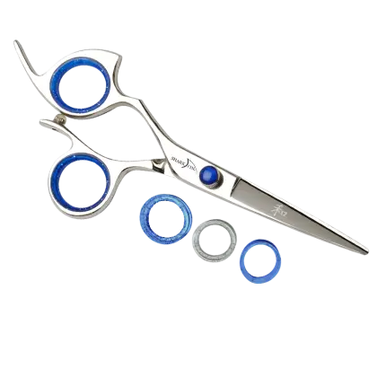 Silver and Blue Professional Scissors