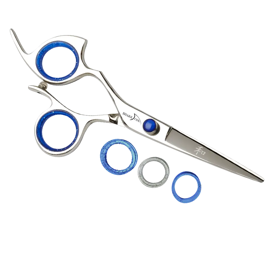 Silver and Blue Professional Scissors