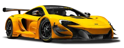 Yellow Sports Car on Display