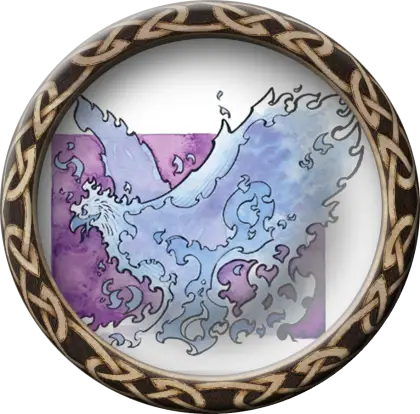 Mythical Phoenix in Blue Artistic Design