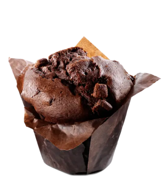 Chocolate Muffin Wrapped in Paper