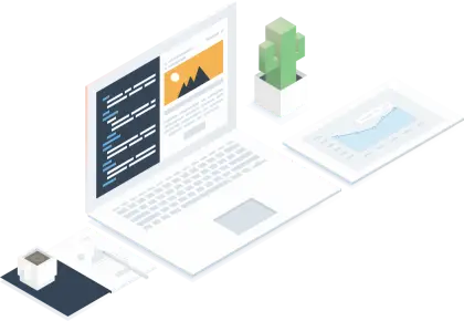 Modern Workspace with Laptop and Documents