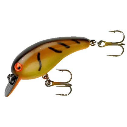 Brown Striped Fishing Lure with Hooks