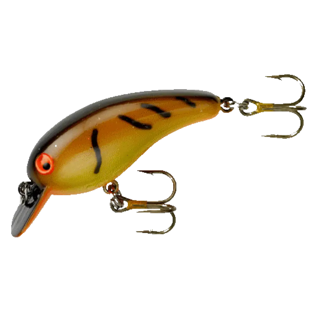 Brown Striped Fishing Lure with Hooks