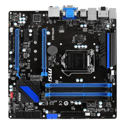 Computer Motherboard with Components