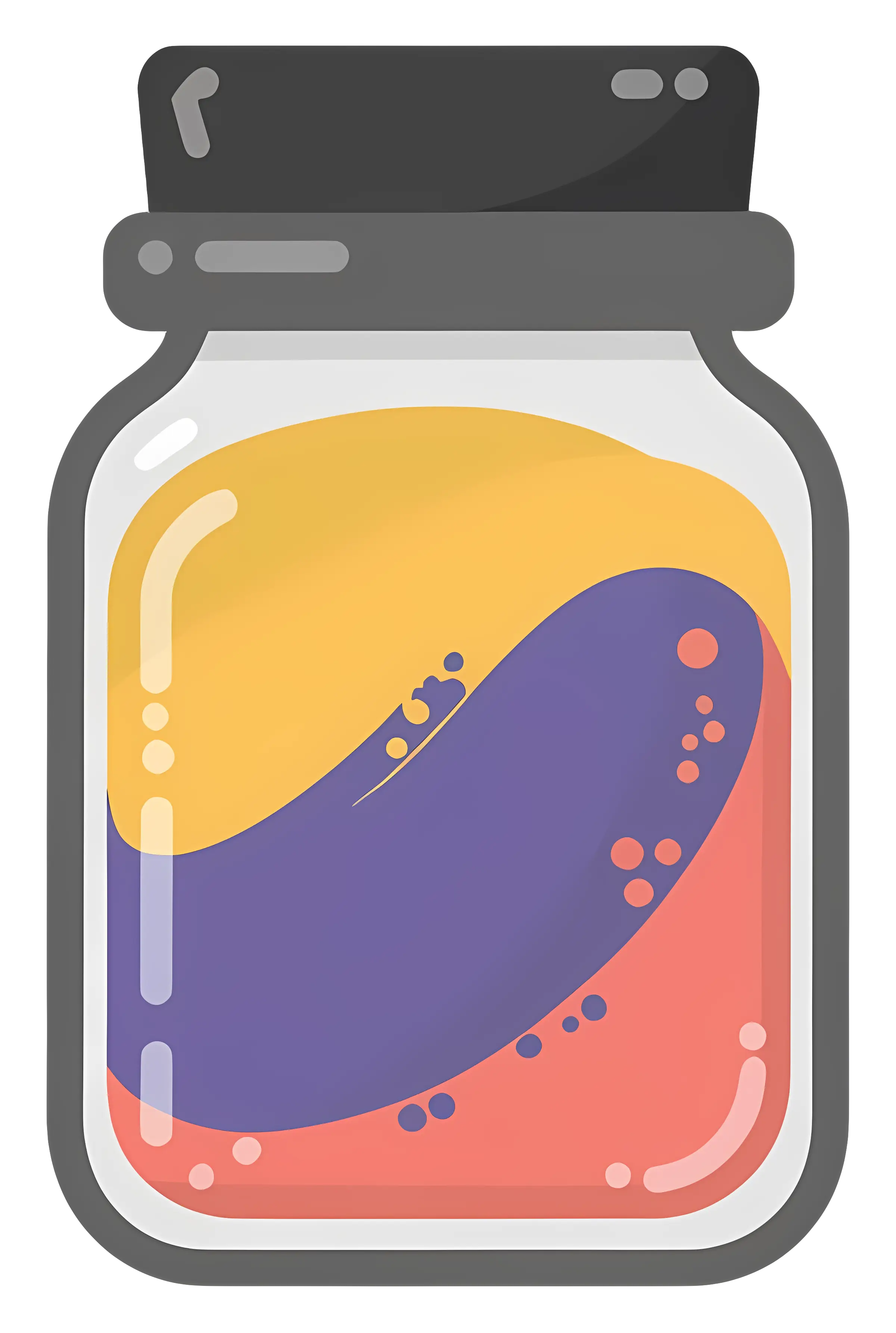Jar with Colorful Liquid