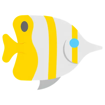 Yellow and White Fish Illustration