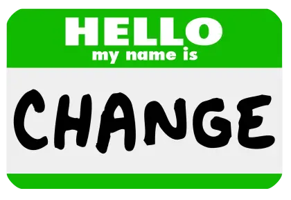Hello My Name is Change Tag